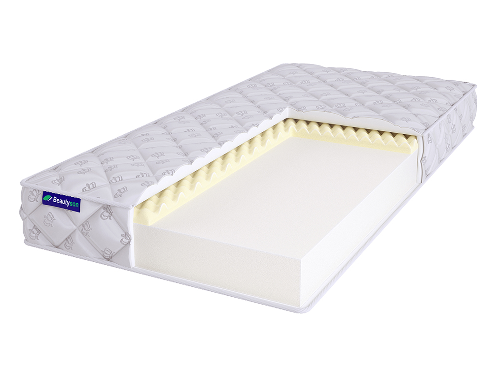 

Матрас полутороспальный BeautySon Roll FOAM 10 Massage Бесклеевой 125х186 13 см, Белый, Roll FOAM 10 Massage