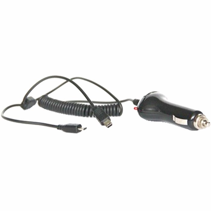 фото Автомобильное зарядное устройство ks-is ks-039 caus microusb плюс mini usb на кабеле 2а