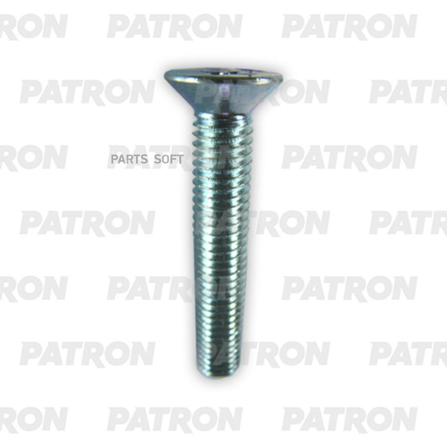 PATRON P37-2623T Болт металлический белый с потайной головкой M6X16  10шт