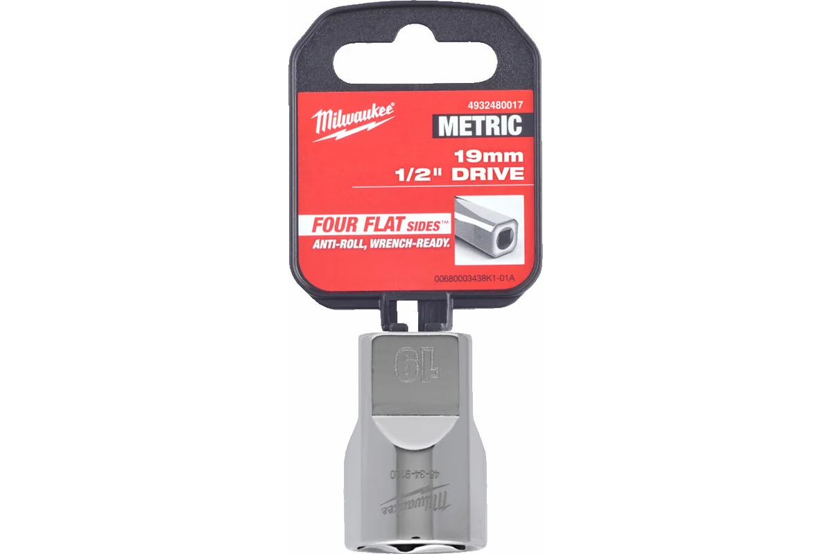 

1/2" головка - 19 мм (1 шт), 1/2 Drive Socket, Metric Standard-19MM