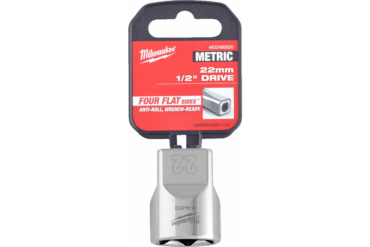 

1/2" головка - 22 мм (1 шт), 1/2 Drive Socket, Metric Standard-22MM