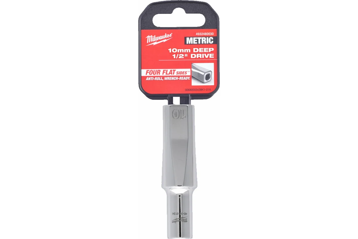 

1/2" головка удлиненная - 10 мм (1 шт), 1/2 Drive Socket, Metric Deep-10MM