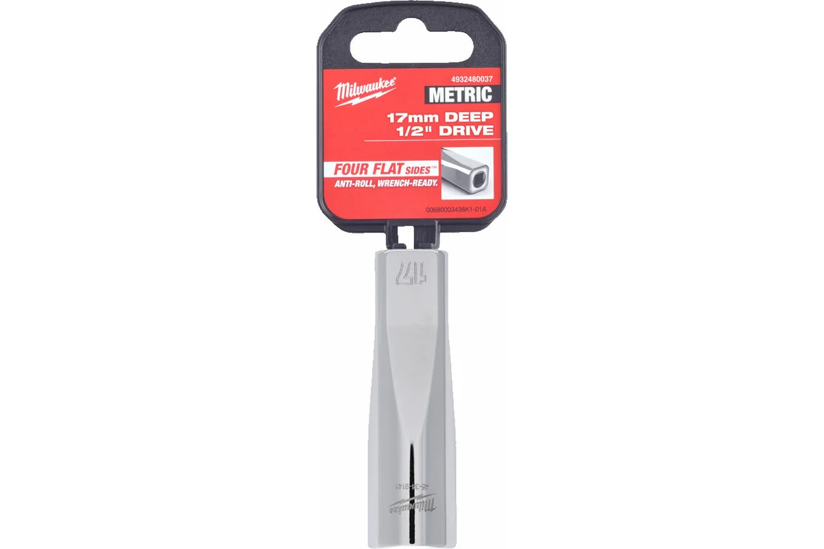 

1/2" головка удлиненная - 17 мм (1 шт), 1/2 Drive Socket, Metric Deep-17MM