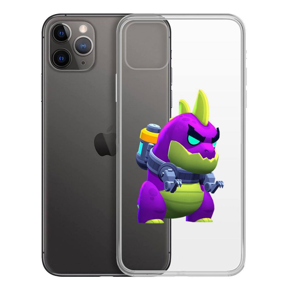 

Чехол-накладка Krutoff Clear Case Brawl Stars-Мегамонстр для iPhone 11 Pro Max, Прозрачный