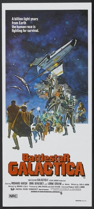 

Постер к фильму "Звездный крейсер Галактика" (Battlestar Galactica) Оригинальный 33x76,2 с