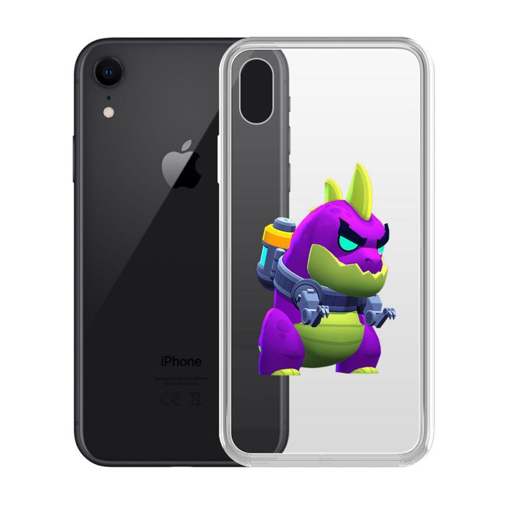 

Чехол-накладка Krutoff Clear Case Brawl Stars-Мегамонстр для iPhone XR, Прозрачный