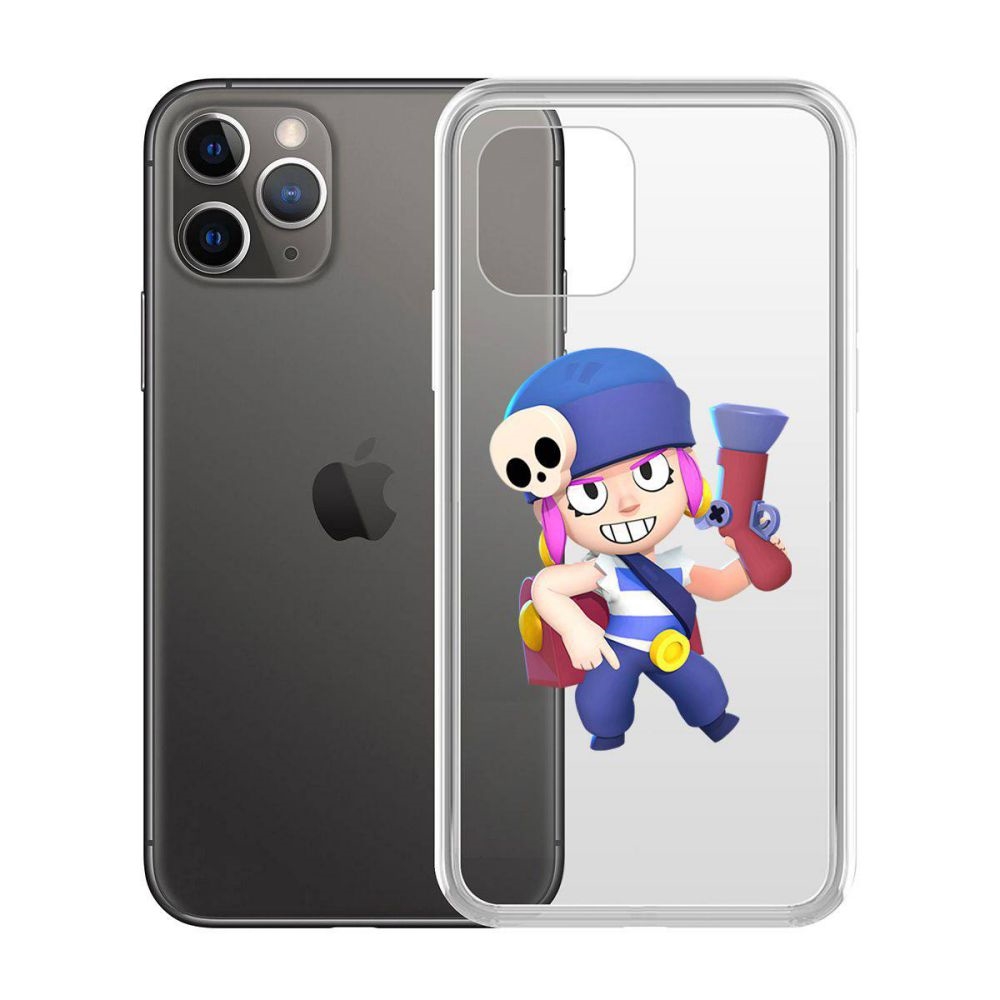 

Чехол-накладка Krutoff Clear Case Brawl Stars-Пенни для iPhone 11 Pro