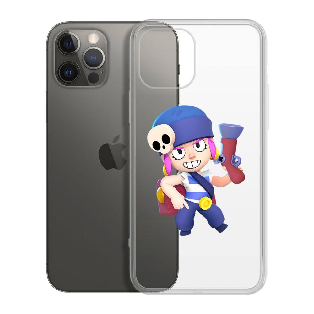 

Чехол-накладка Krutoff Clear Case Brawl Stars-Пенни для iPhone 12 Pro Max