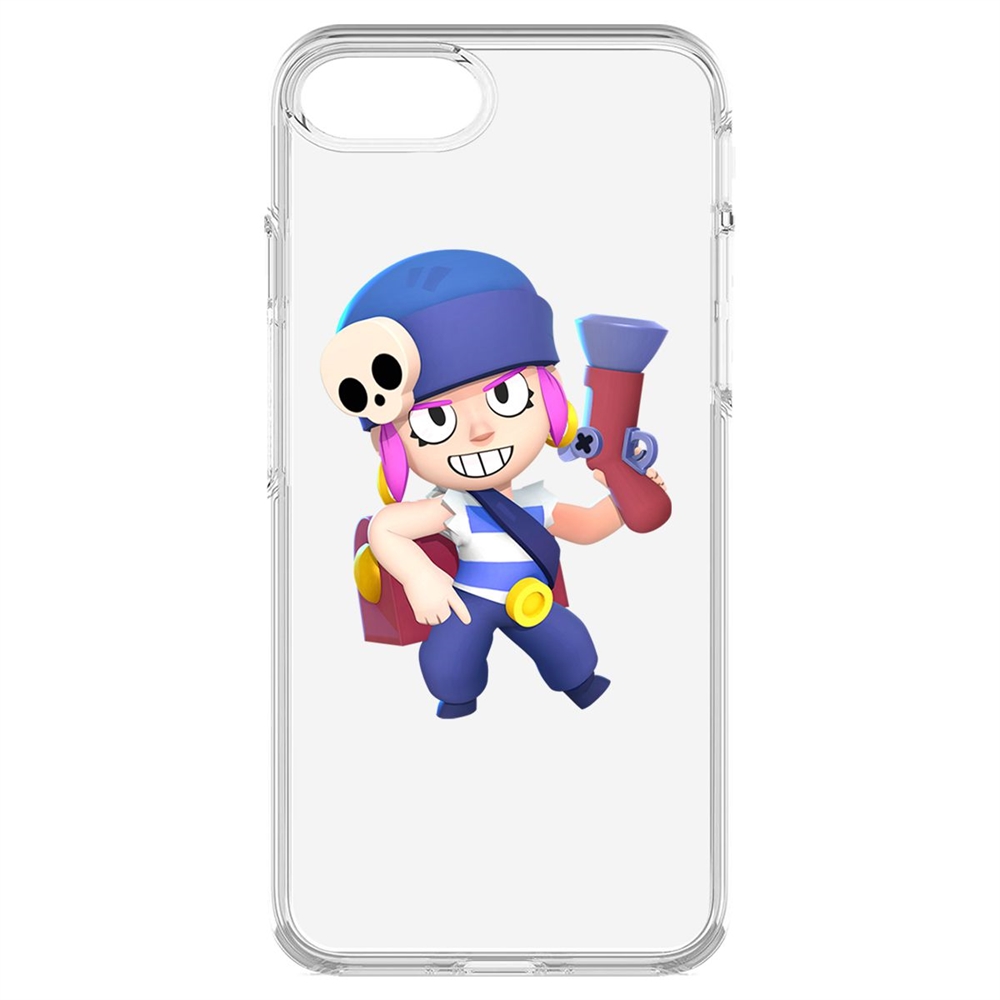 

Чехол-накладка Krutoff Clear Case Brawl Stars-Пенни для iPhone 7/8/SE