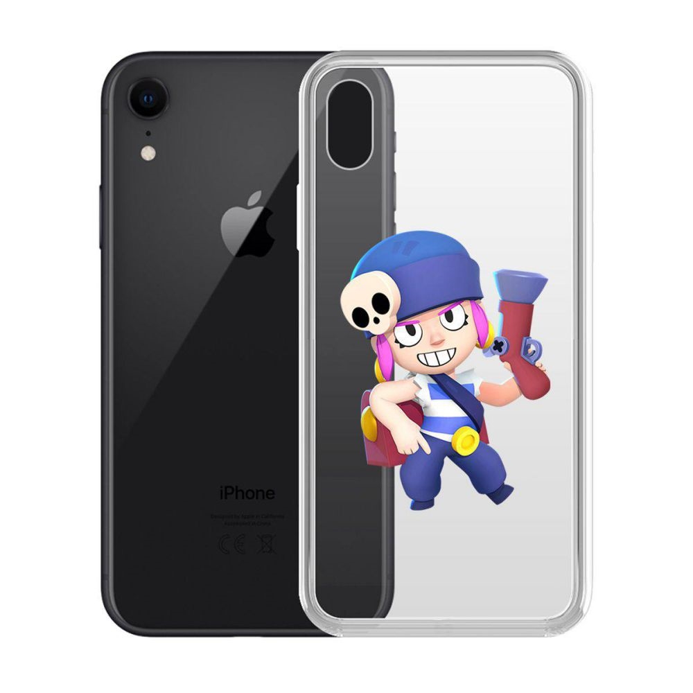 

Чехол-накладка Krutoff Clear Case Brawl Stars-Пенни для iPhone XR