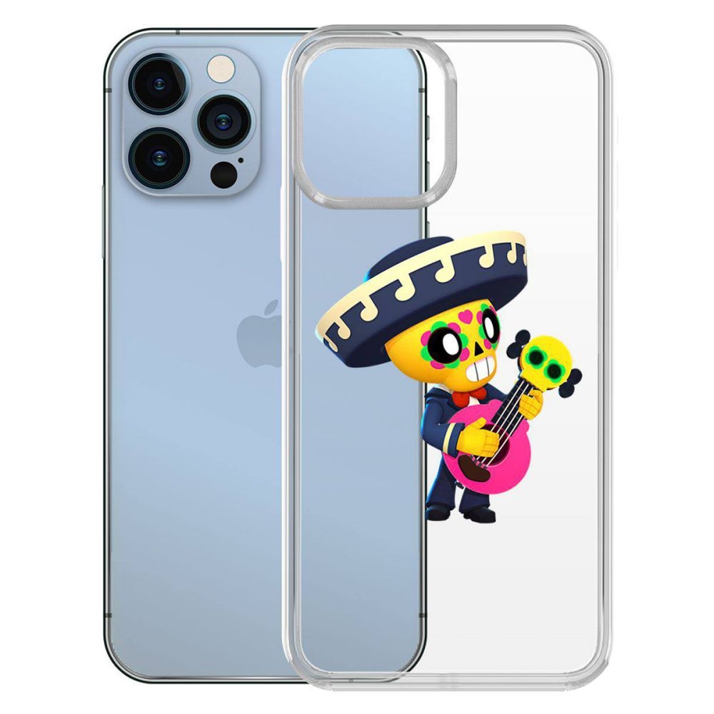 

Чехол-накладка Krutoff Clear Case Brawl Stars-Поко для iPhone 13, Прозрачный