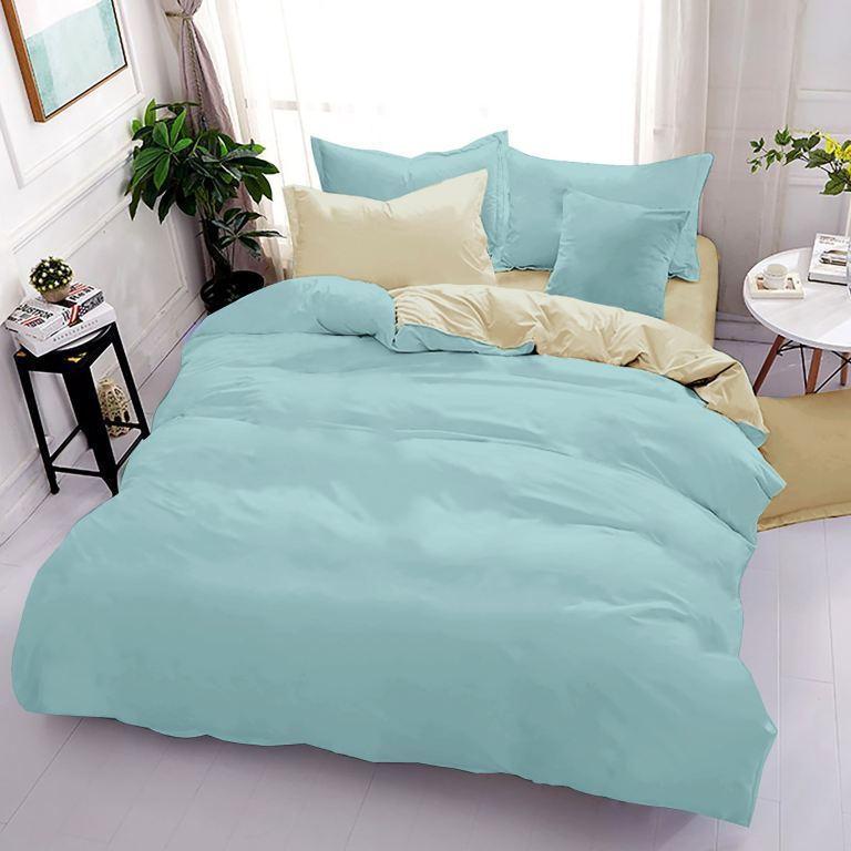 фото Постельное бельё "lime time" сатин comfort solo sleep; нивель евро простыня на резинке