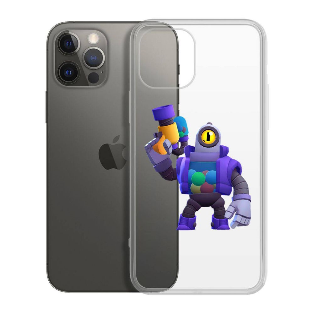 

Чехол-накладка Krutoff Clear Case Brawl Stars-Рико для iPhone 12 Pro Max