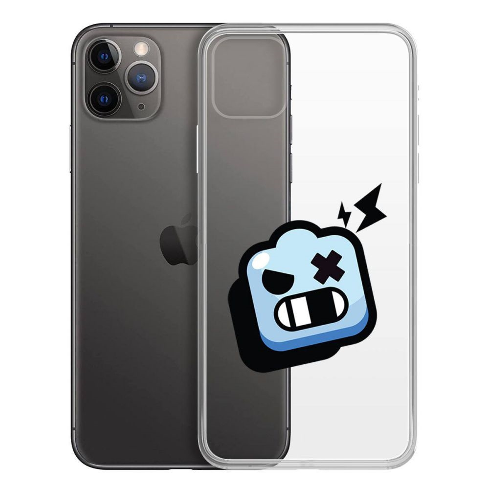 

Чехол-накладка Krutoff Clear Case Brawl Stars-Роборубка для iPhone 11 Pro Max, Прозрачный