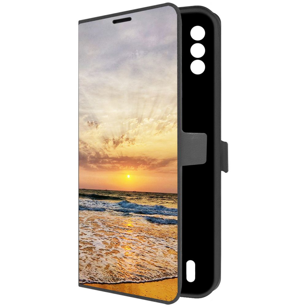 

Чехол-книжка Krutoff Eco Book для ITEL Vision 2S Индия, Пляжи Гоа (черный)