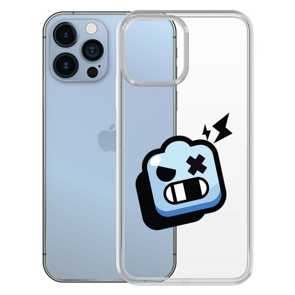 

Чехол-накладка Krutoff Clear Case Brawl Stars-Роборубка для iPhone 13, Прозрачный