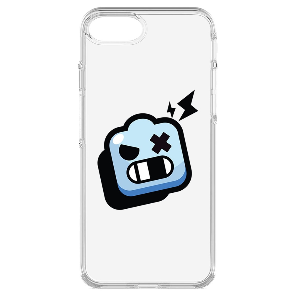 

Чехол-накладка Krutoff Clear Case Brawl Stars-Роборубка для iPhone 7/8/SE