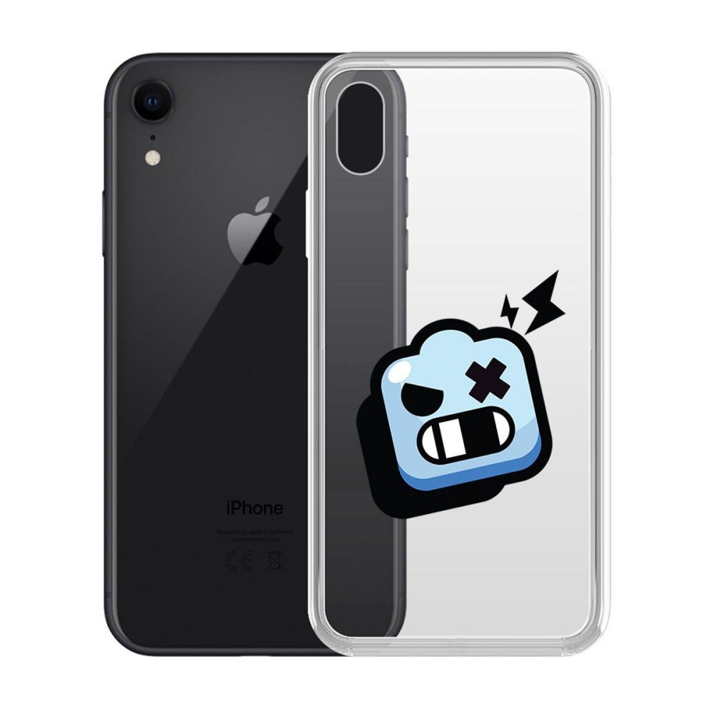 

Чехол-накладка Krutoff Clear Case Brawl Stars-Роборубка для iPhone XR, Прозрачный