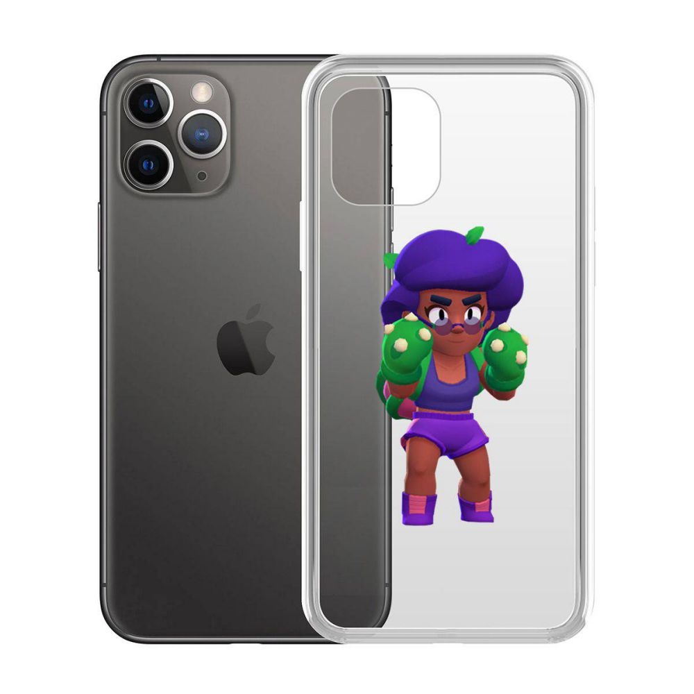 

Чехол-накладка Krutoff Clear Case Brawl Stars-Роза для iPhone 11 Pro