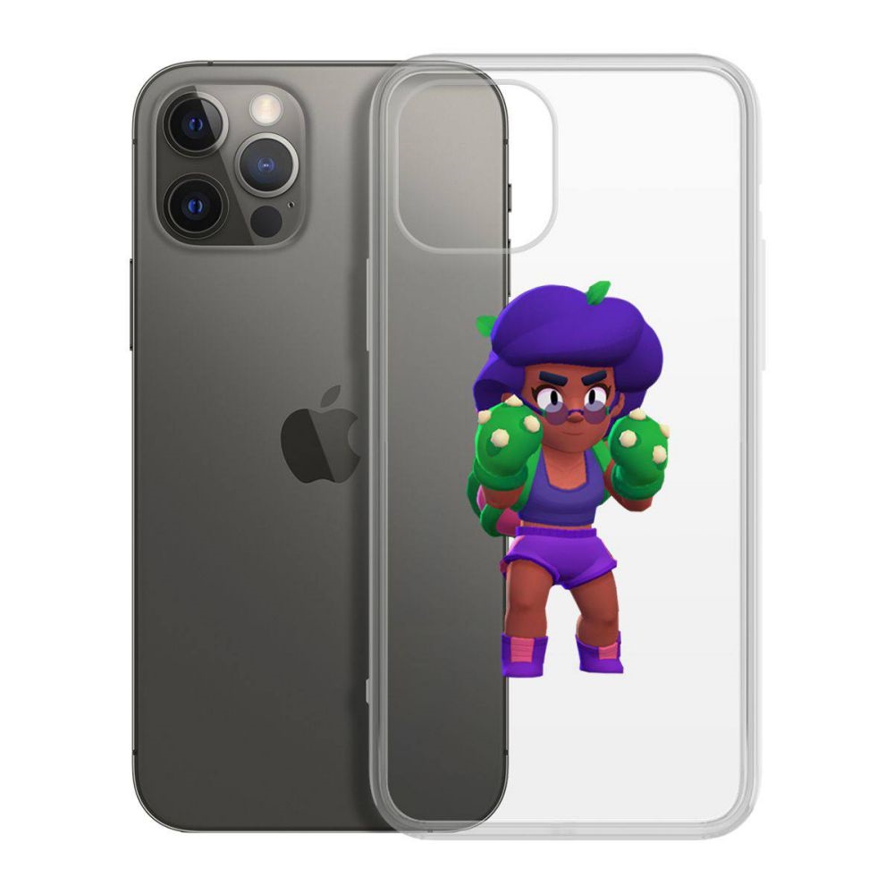 

Чехол-накладка Krutoff Clear Case Brawl Stars-Роза для iPhone 12 Pro Max