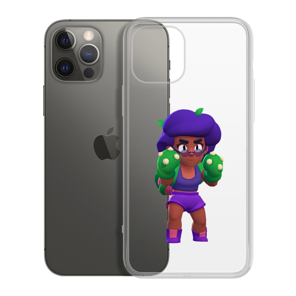 

Чехол-накладка Krutoff Clear Case Brawl Stars-Роза для iPhone 12/12 Pro