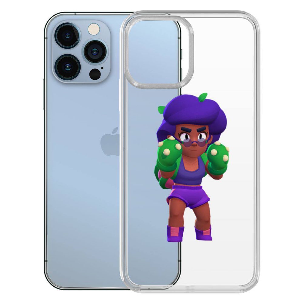 

Чехол-накладка Krutoff Clear Case Brawl Stars-Роза для iPhone 13