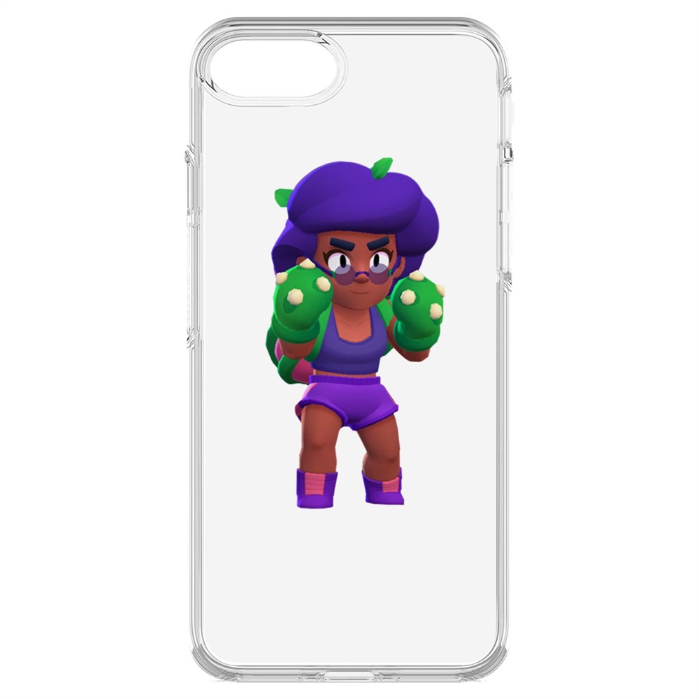 

Чехол-накладка Krutoff Clear Case Brawl Stars-Роза для iPhone 7/8/SE