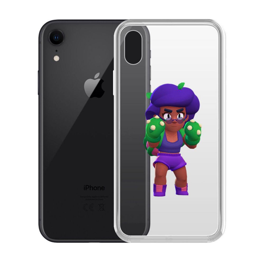 

Чехол-накладка Krutoff Clear Case Brawl Stars-Роза для iPhone XR