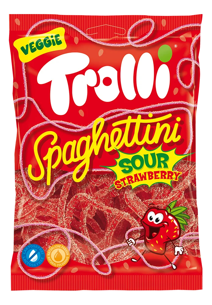 Мармелад Trolli VEGAN Спагетти Клубника 100 г 190₽