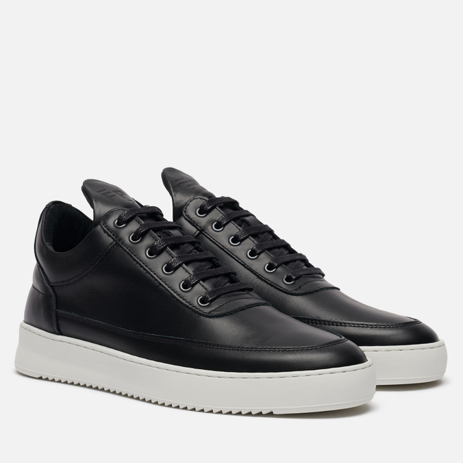 фото Кроссовки женские filling pieces low top ripple lane nappa черные 40 eu