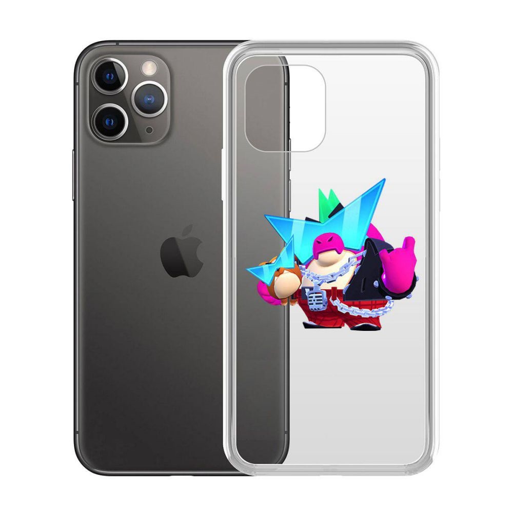 

Чехол-накладка Krutoff Clear Case Brawl Stars-Плохиш Базз для iPhone 11 Pro, Прозрачный