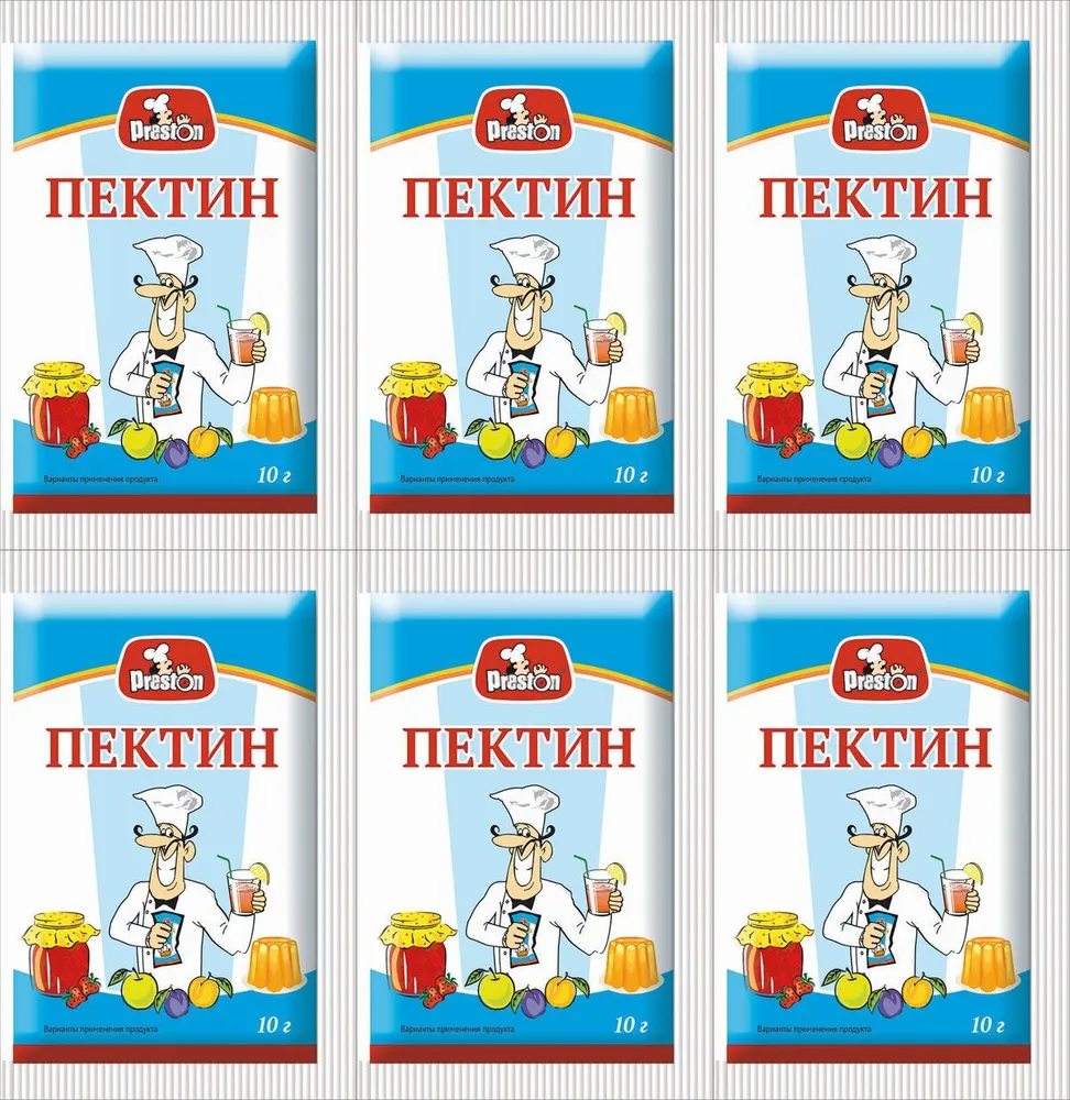 

Пектин Preston, 10 г х 6 шт, для десерта