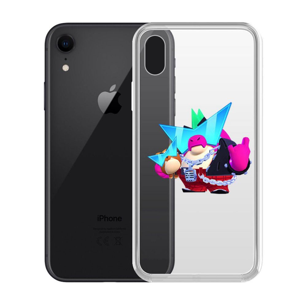 

Чехол-накладка Krutoff Clear Case Brawl Stars-Плохиш Базз для iPhone XR, Прозрачный