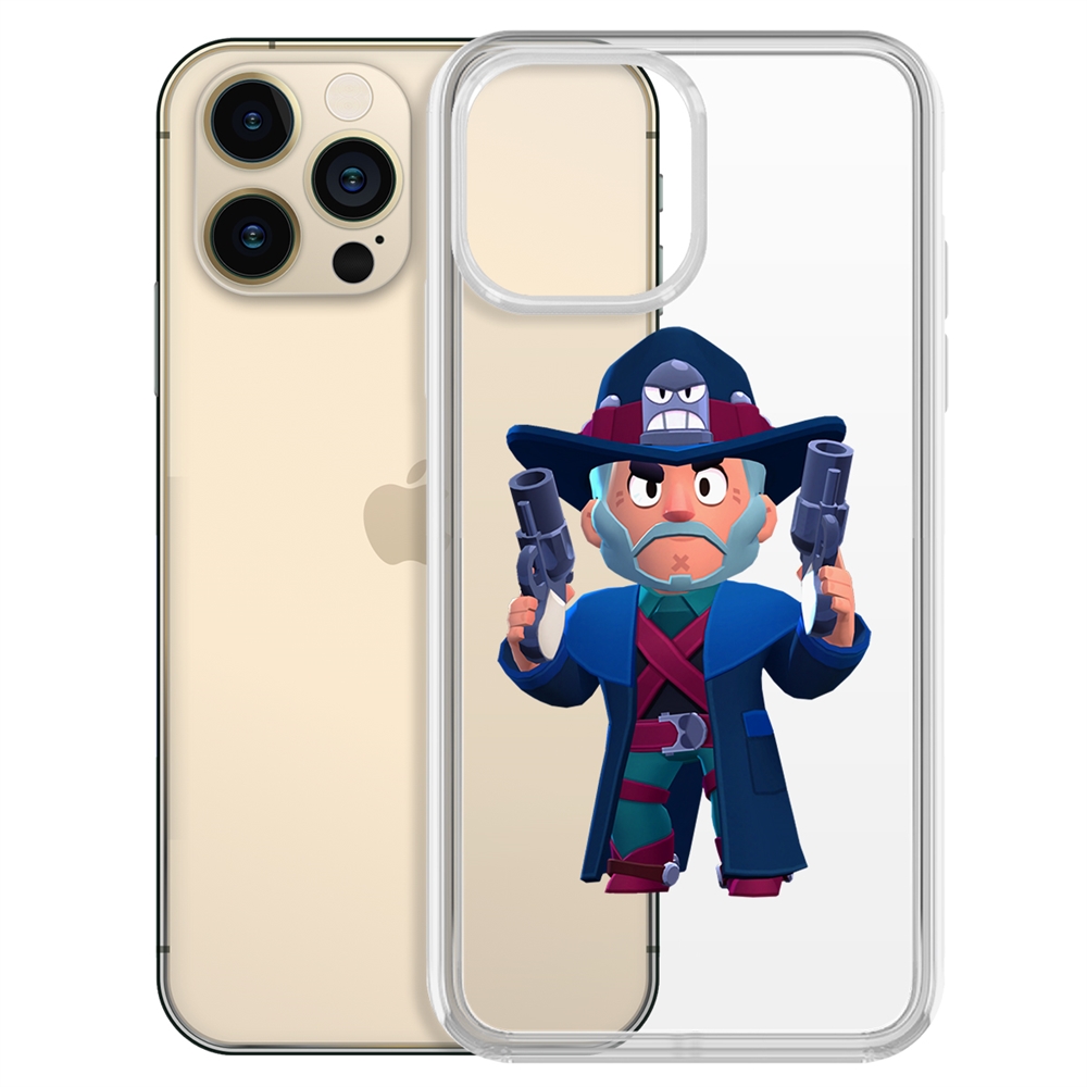 

Чехол-накладка Krutoff Clear Case Brawl Stars-Стрелок Кольт для iPhone 13 Pro Max