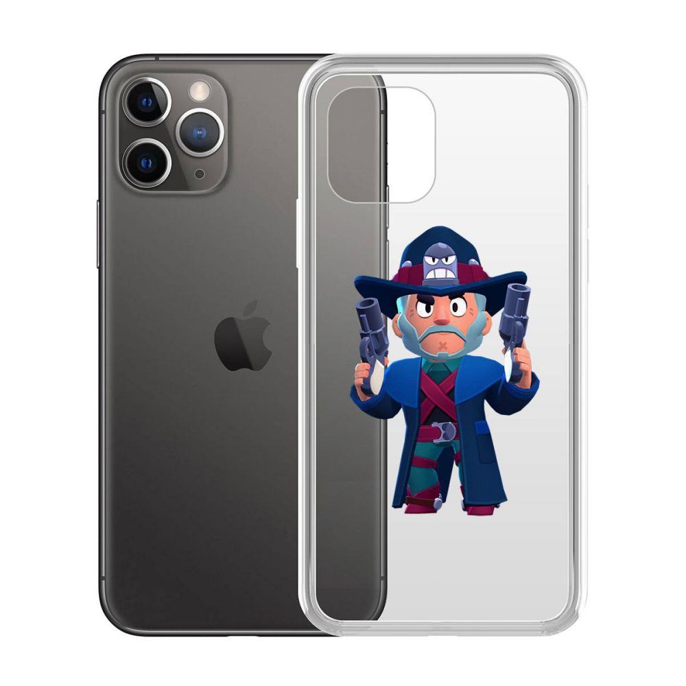 

Чехол-накладка Krutoff Clear Case Brawl Stars-Стрелок Кольт для iPhone 11 Pro