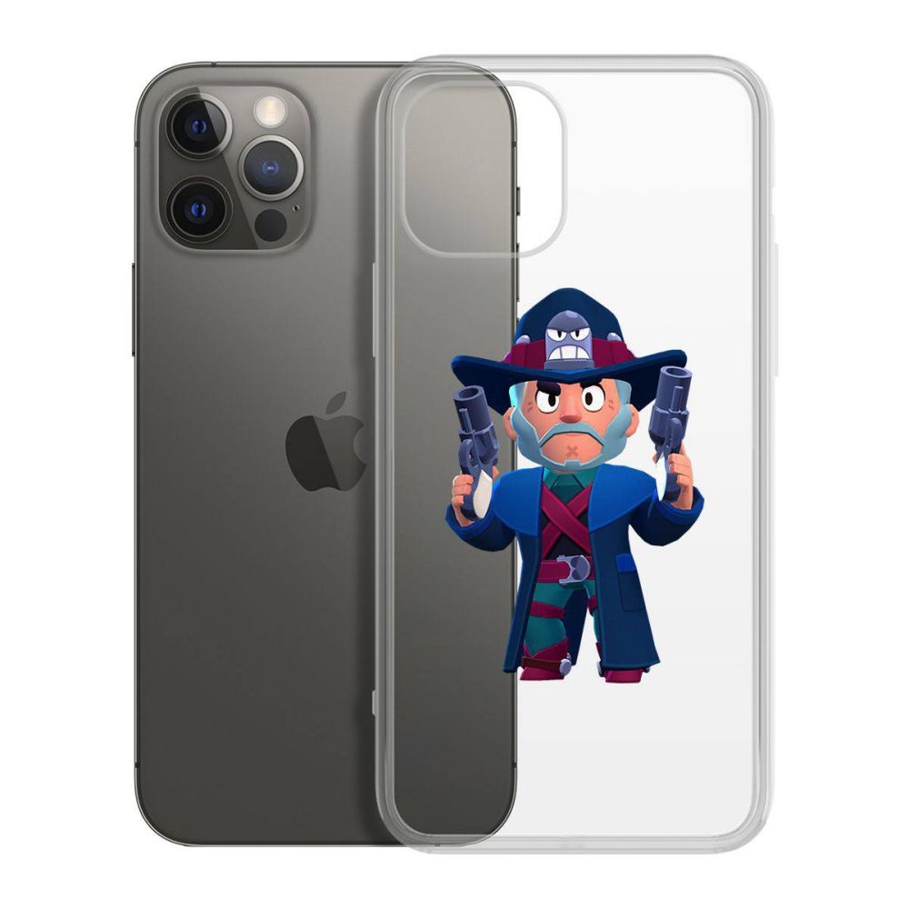 

Чехол-накладка Krutoff Clear Case Brawl Stars-Стрелок Кольт для iPhone 12 Pro Max