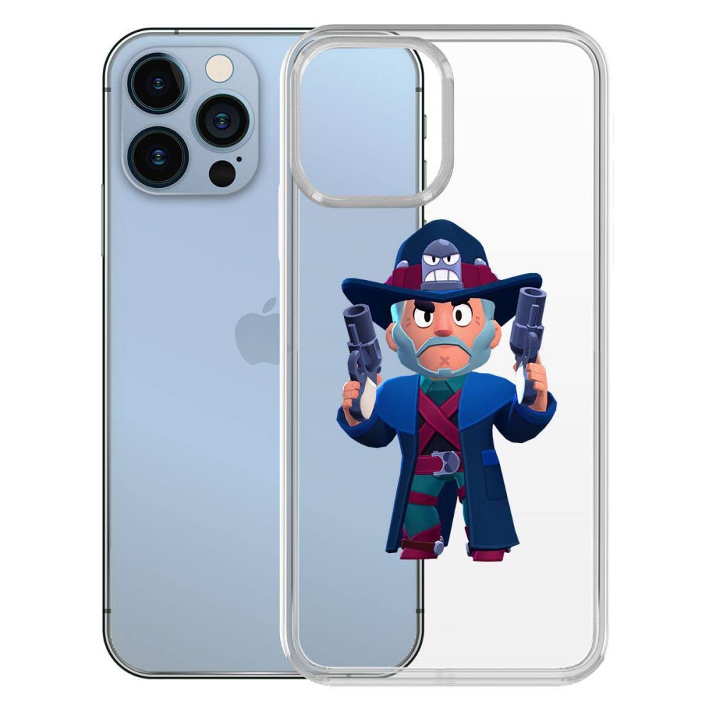 

Чехол-накладка Krutoff Clear Case Brawl Stars-Стрелок Кольт для iPhone 13 Pro