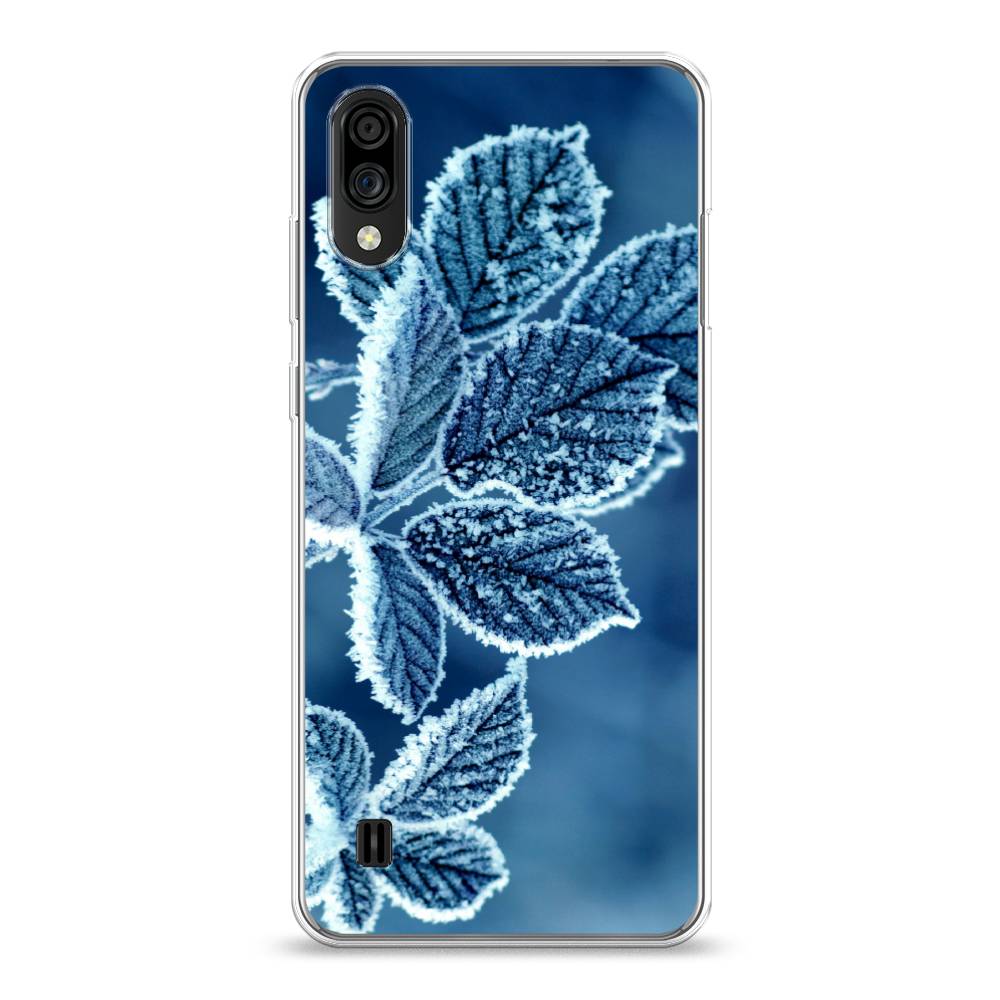 

Чехол на ZTE Blade A51 lite "Зима 6", Голубой;белый, 134850-2