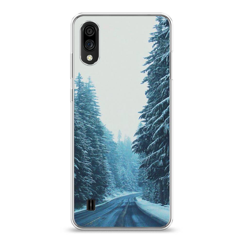 

Чехол на ZTE Blade A51 lite "Зима 9", Бежевый;голубой;черный, 134850-2