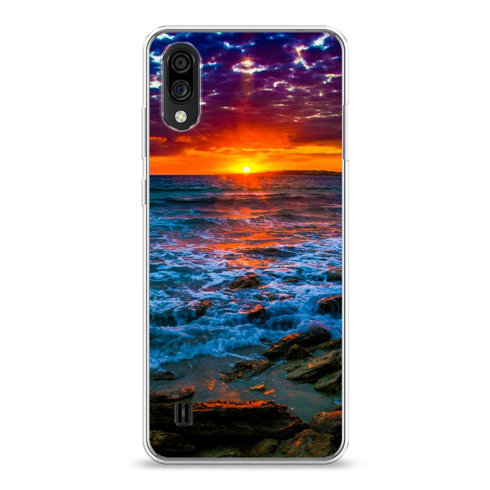 

Чехол на ZTE Blade A51 lite "Закат 1", Оранжевый;синий, 134850-2