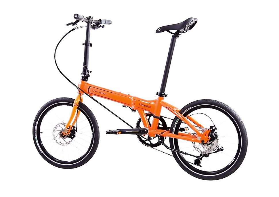 фото Складной велосипед dahon велосипед складные launch d8, год 2022 , цвет оранжевый