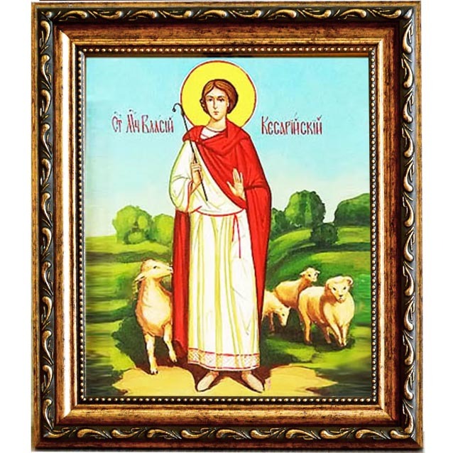 

Власий Кесарийский Святой мученик. Икона на холсте.