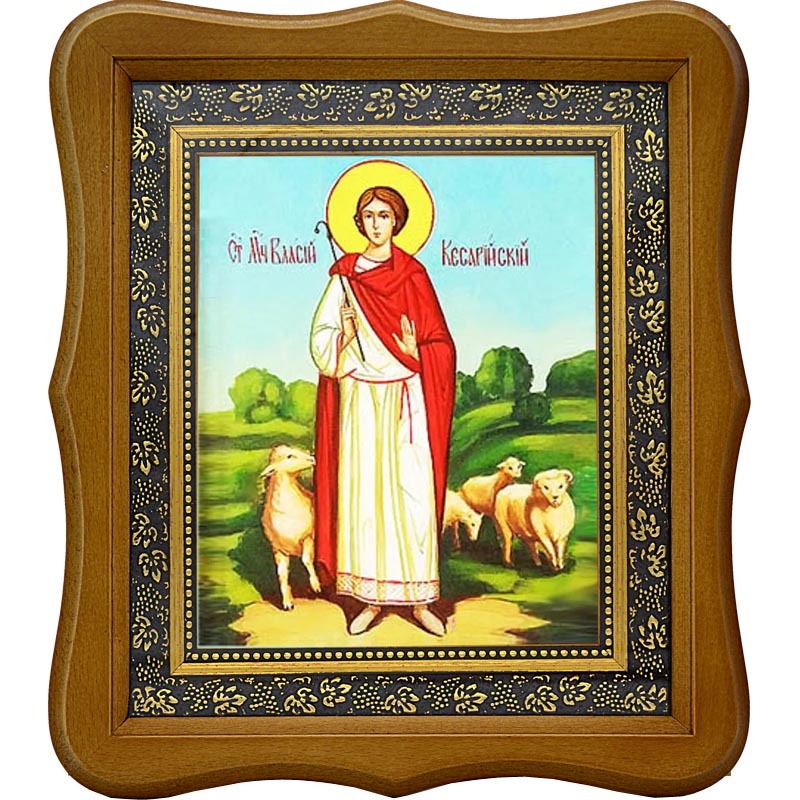 

Власий Кесарийский Святой мученик. Икона на холсте.