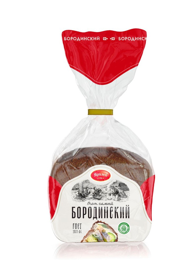 

Хлеб черный Ярхлеб Бородинский 350 г, Бородинский