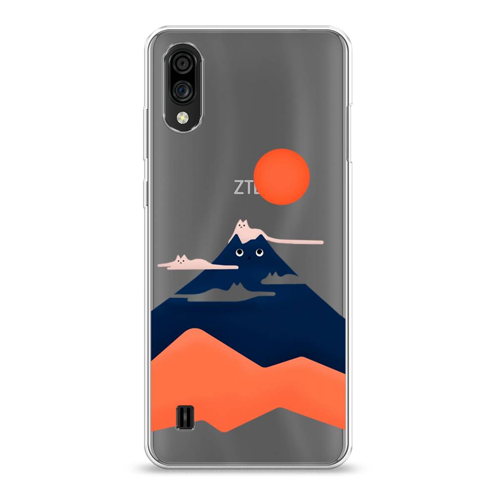 

Чехол на ZTE Blade A51 lite "Кот-гора", Черный;оранжевый, 134850-4