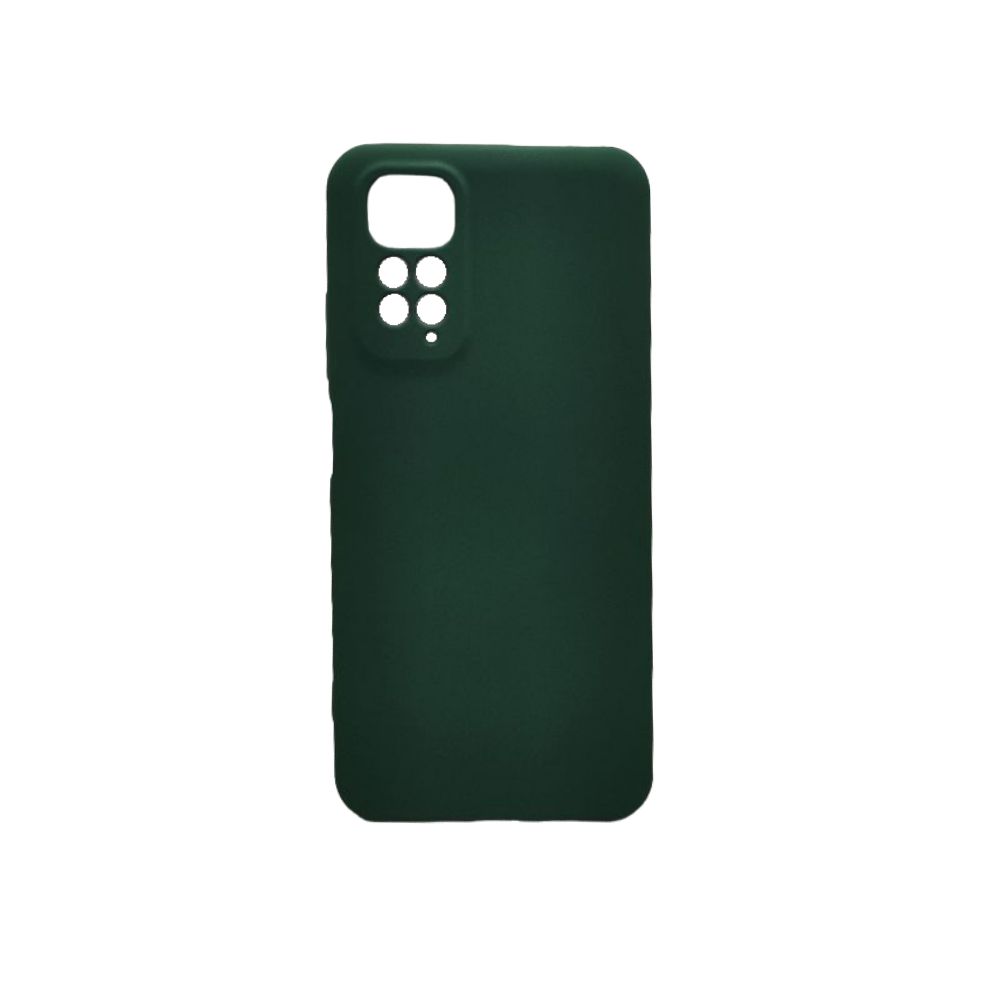 Чехол Silicone Cover с защитой камеры для Xiaomi Redmi Note 11/ Note 11S 4G зеленый