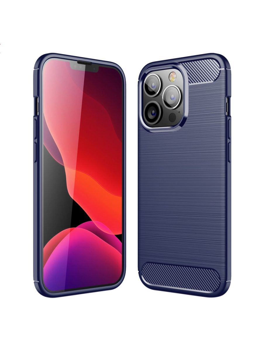 

Чехол Carbon для смартфона iPhone 13 Pro Синий
