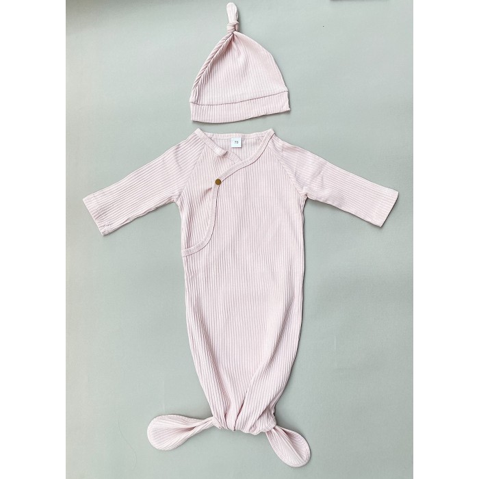 Кокон и шапочка gown Розовый