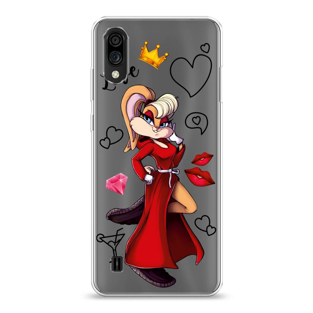 

Чехол на ZTE Blade A51 lite "Rich Lola Bunny", Красный;бежевый;оранжевый, 134850-6