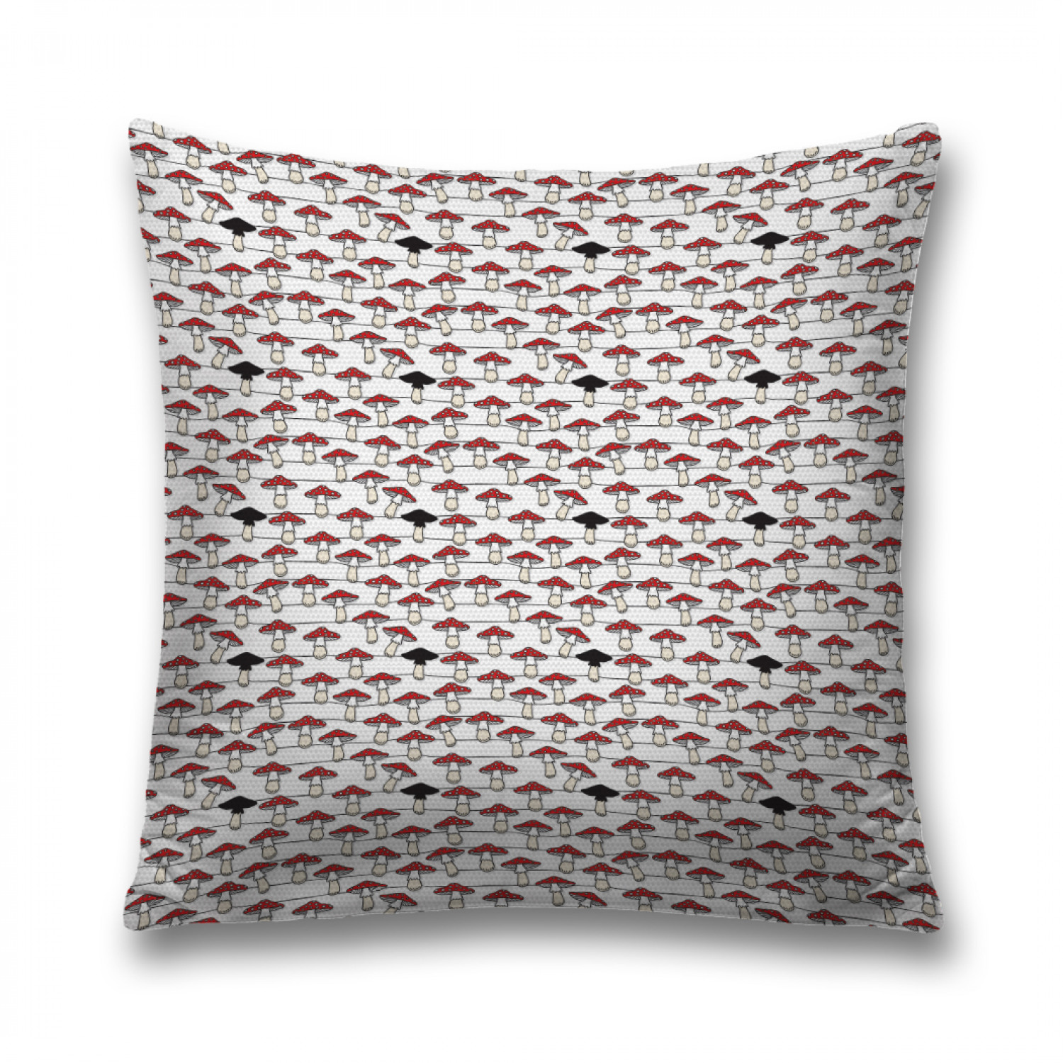 

Наволочка декоративная JoyArty "Мухоморы на нитке" на молнии, 45x45 см, Белый, Мухоморы на нитке
